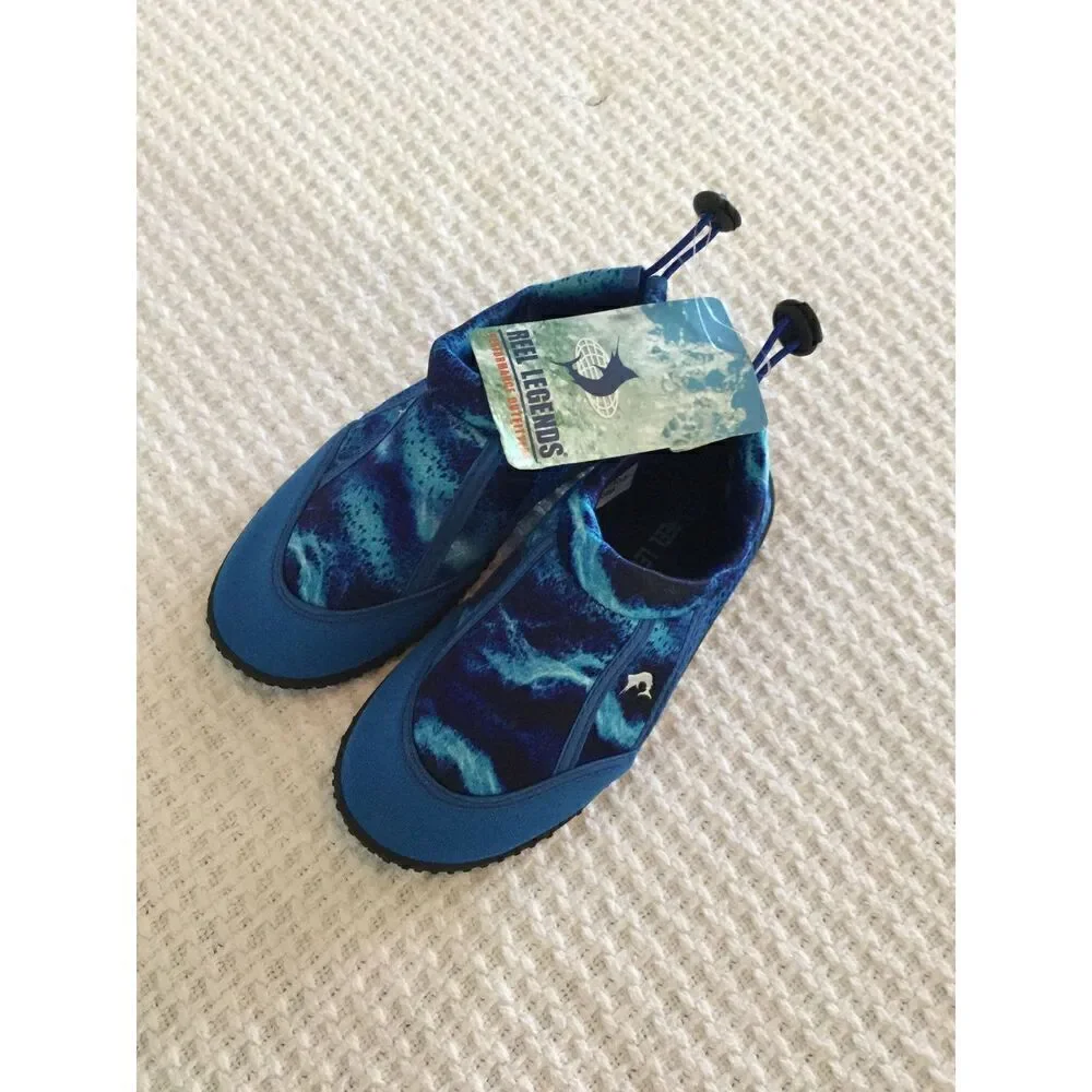 Reel Legends BOY’S Size 4 Blue GULF K Water Shoes